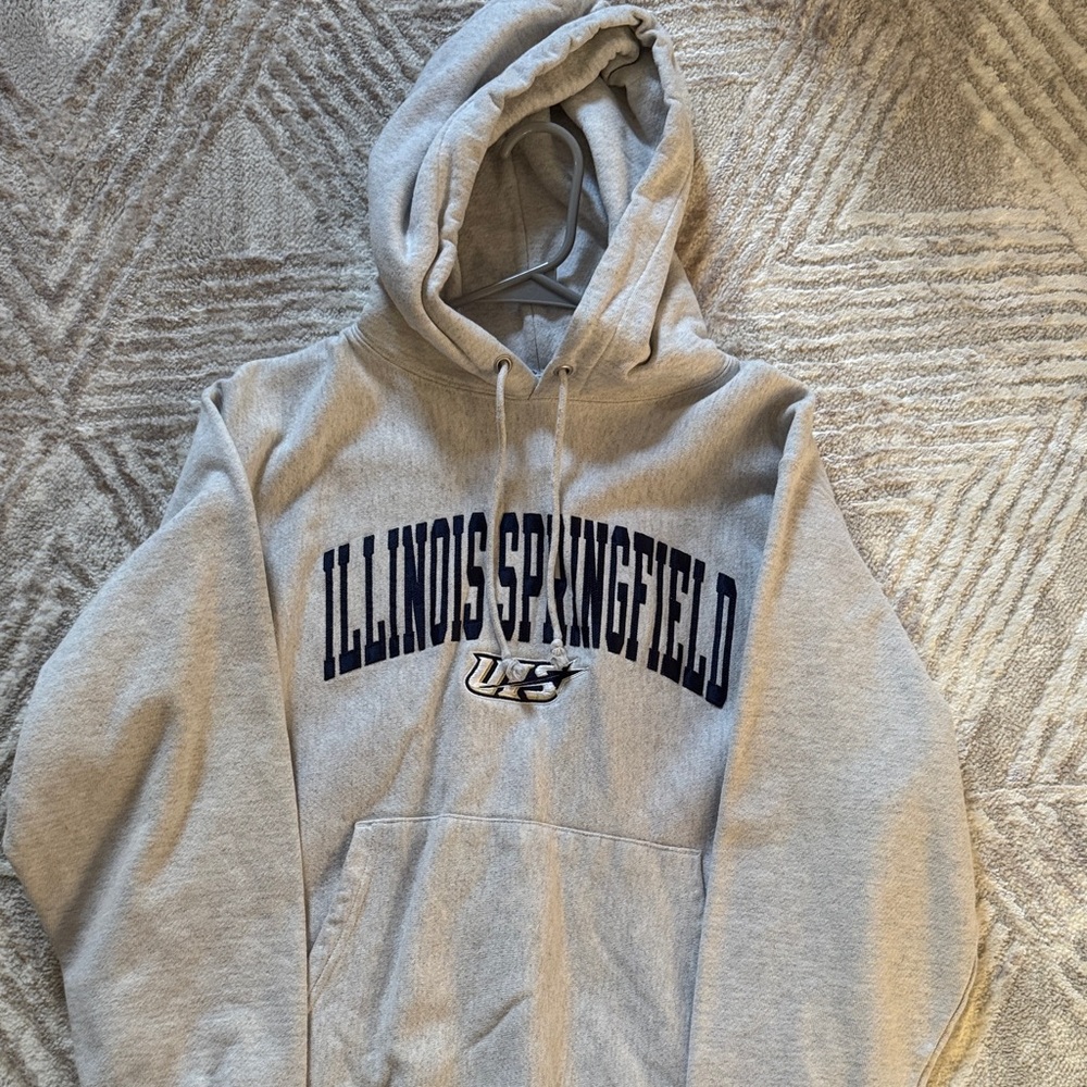 Champion Gray Sweatshirt Athletic Style